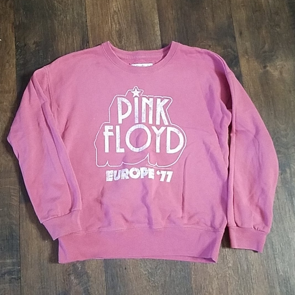 Abercrombie kids pink Floyd Europe 77 sweatshirt